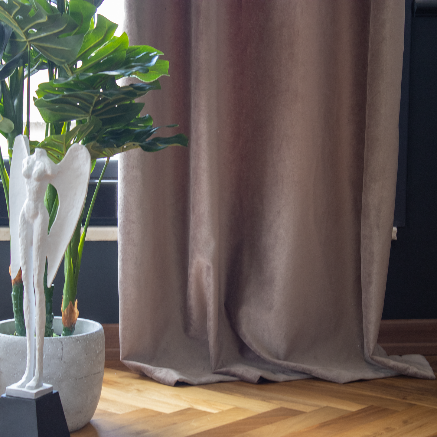 Premium Luster Velvet Curtains - Cedar