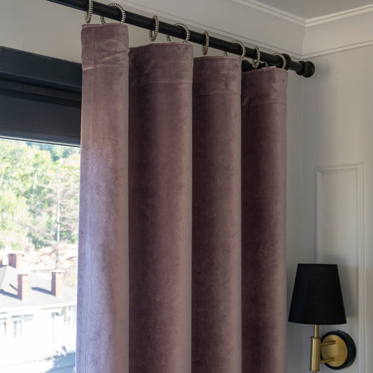 Premium Luster Velvet Curtains - Lilac