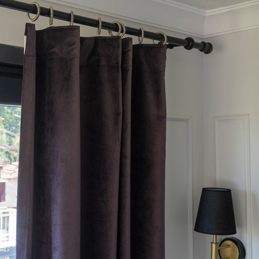 Premium Luster Velvet Curtains - Burgundy
